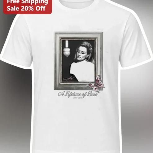 A Lifetime of Love Tee Carrie Fisher Memorial Tribute Shirt Princess Leia Fan Gift