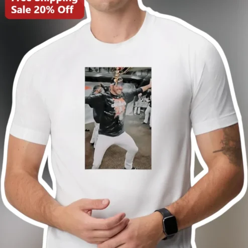 Aaron Judge New York Yankees World Series Champions Celebration Graphic Tee
