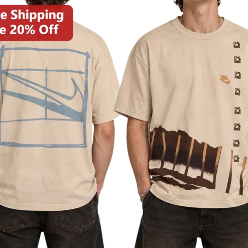 Abstract Sketch Graphic Tee Modern Streetwear Artistic Design Unisex Cotton Shirt