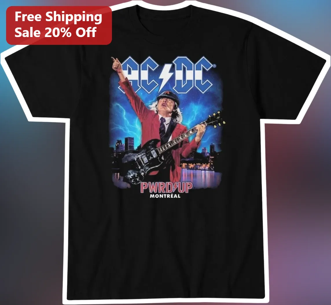 AC/DC PWR UP Montreal Angus Young Graphic Tee