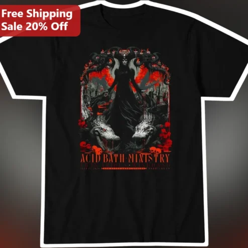 Acid Bath Ministry Twin Tribes Windhand Graphic Tee