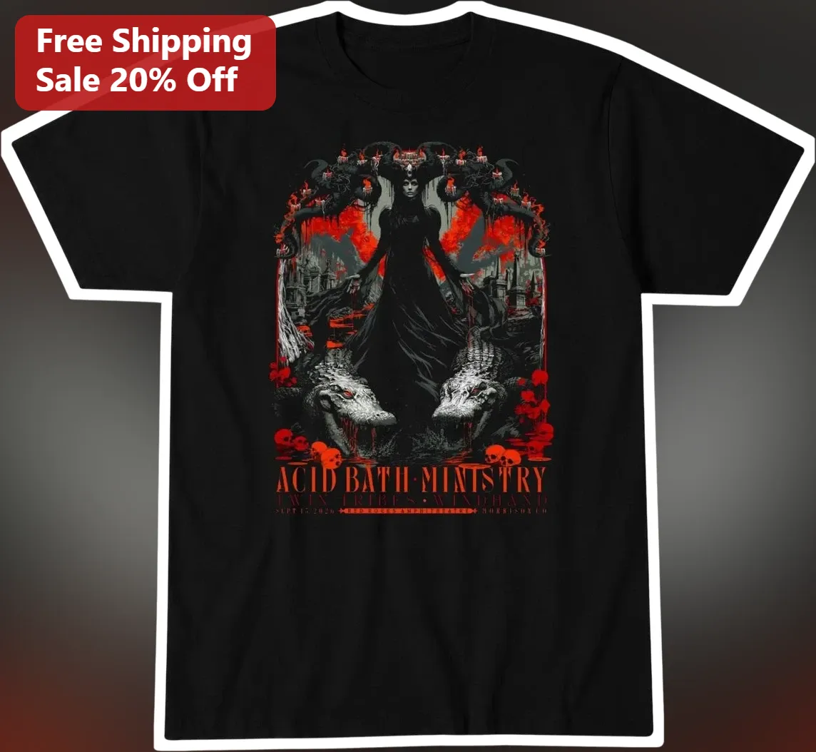 Acid Bath Ministry Twin Tribes Windhand Graphic Tee