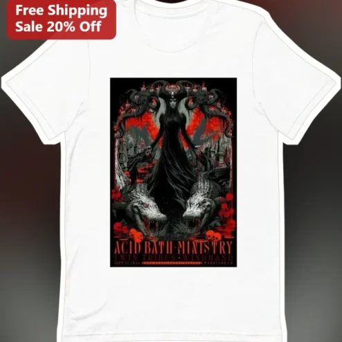 Acid Bath Ministry Windhand Twin Tribes Sludge Metal Graphic Tee