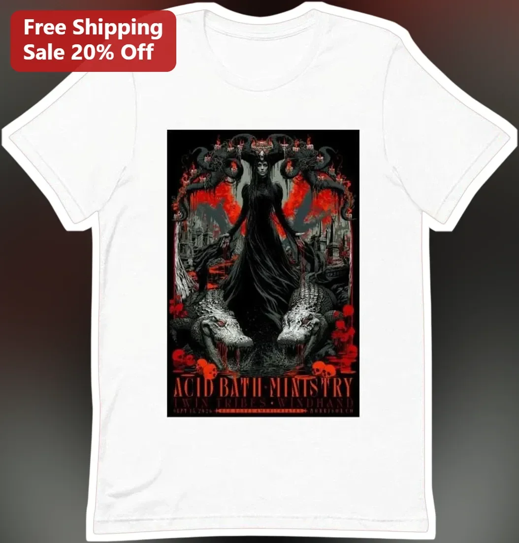 Acid Bath Ministry Windhand Twin Tribes Sludge Metal Graphic Tee