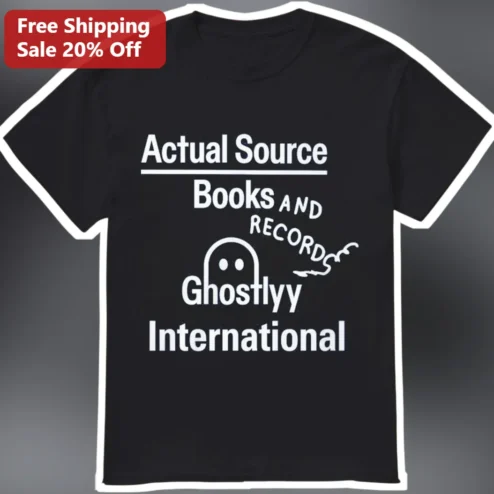 Actual Source Books And Records Ghostlyy International Tee