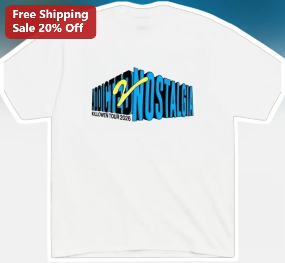 ADDICTED TO NOSTALGIA Tee Retro Y2K Vintage Aesthetic Graphic Shirt for Men Women