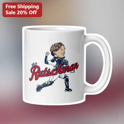 Adley Rutschman Mug Personalized Baseball Caricature Ceramic Coffee Cup Gift for Fans