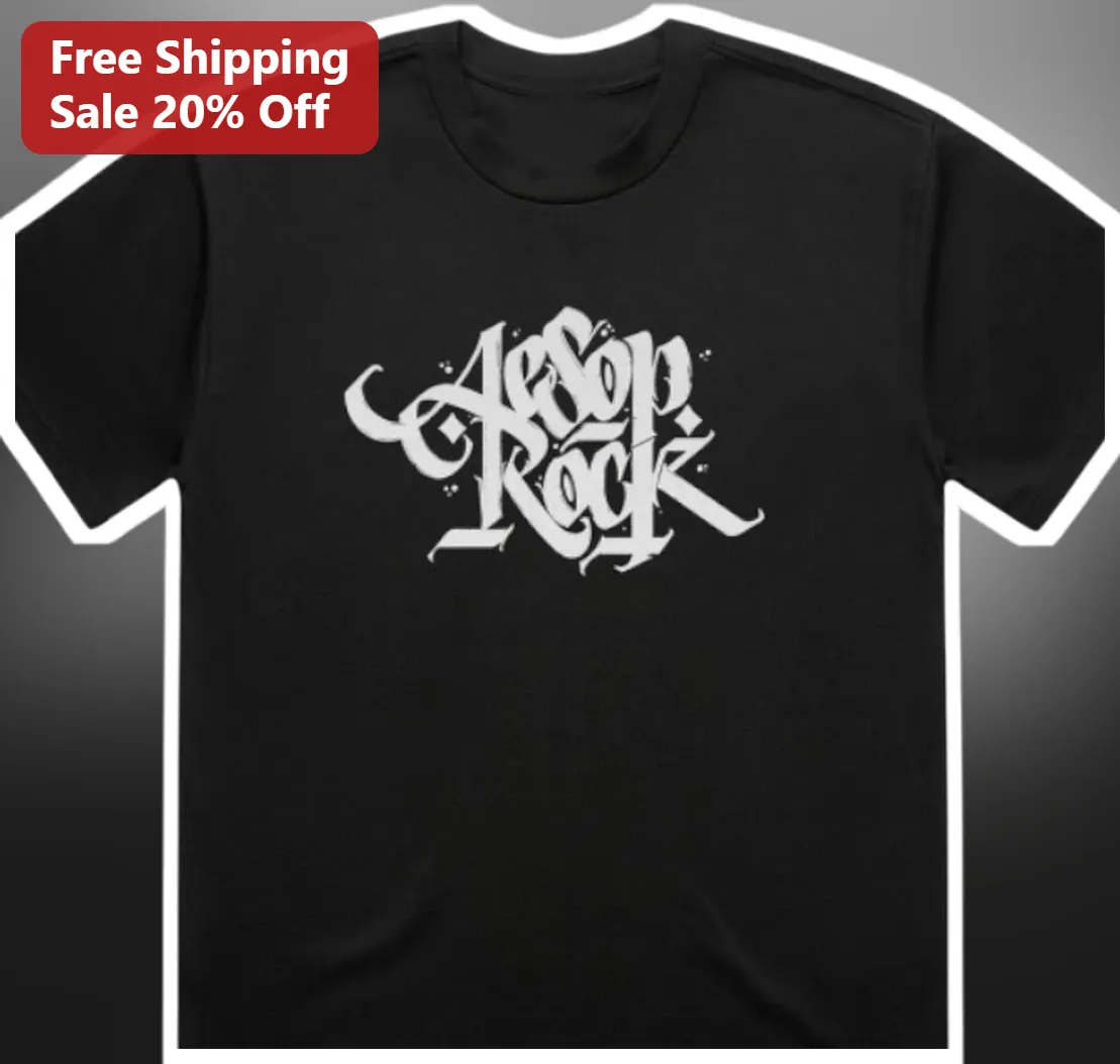 Aesop Rock Tee Gothic Typography Hip Hop Merch Underground Rap Shirt