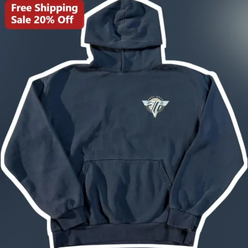 AFC Winged Logo Hoodie Ted Lasso AFC Richmond Crest Pullover Navy Blue Unisex Fleece Sweatshirt