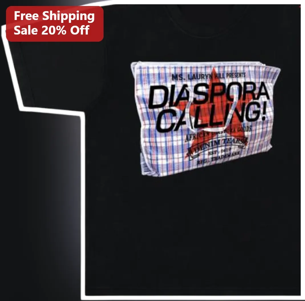 African Diaspora Calling Graphic Tee Lauryn Hill Inspired Black Culture Streetwear Shirt