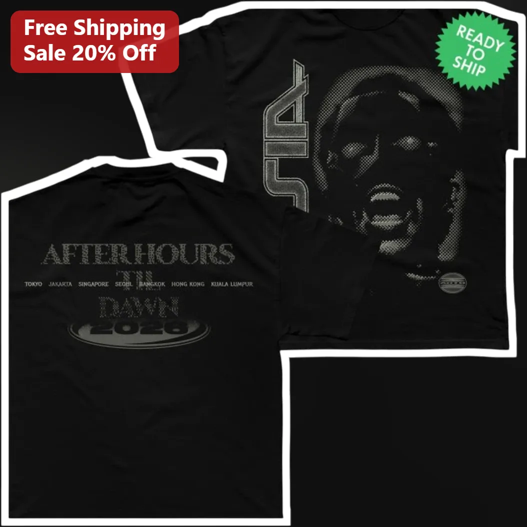 After Hours Til Dawn Tour Merch Graphic Tee The Weeknd Concert Shirt