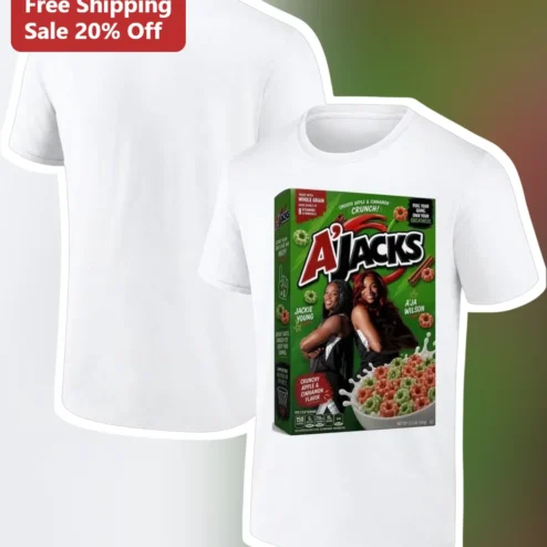 AJACKS Tee A'ja Wilson Jackie Young WNBA Las Vegas Aces Graphic T-Shirt