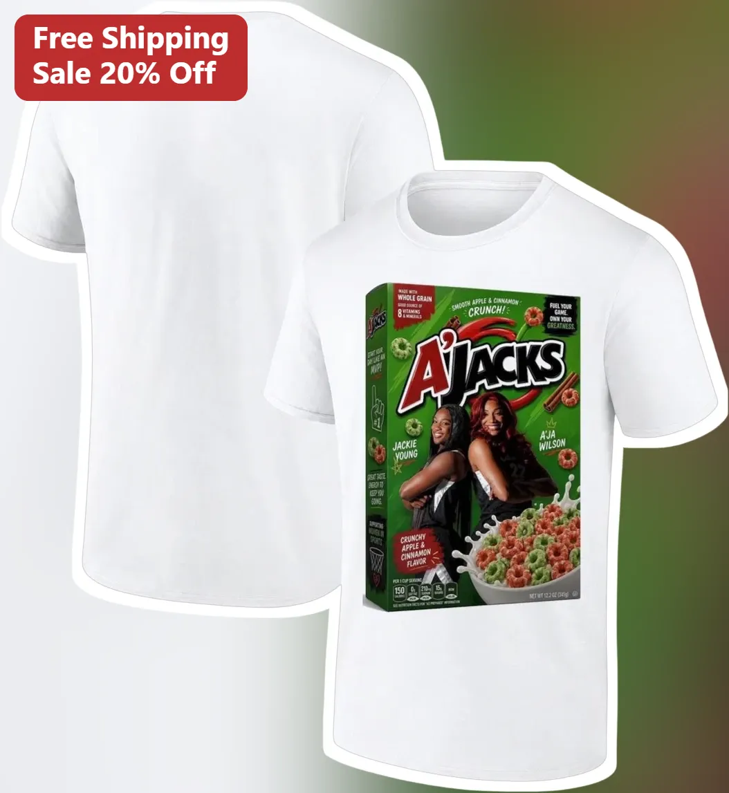 AJACKS Tee A'ja Wilson Jackie Young WNBA Las Vegas Aces Graphic T-Shirt