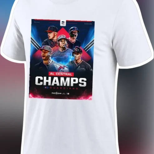 AL Central Champs Guardians Tee Cleveland Baseball Division Winners Shirt
