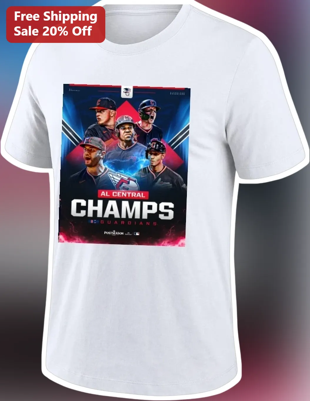 AL Central Champs Guardians Tee Cleveland Baseball Division Winners Shirt