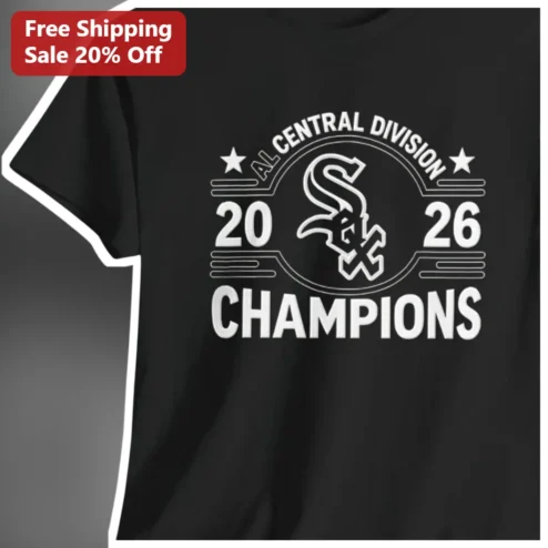 AL Central Division Champions Tee Vintage White Sox Baseball Fan Gift