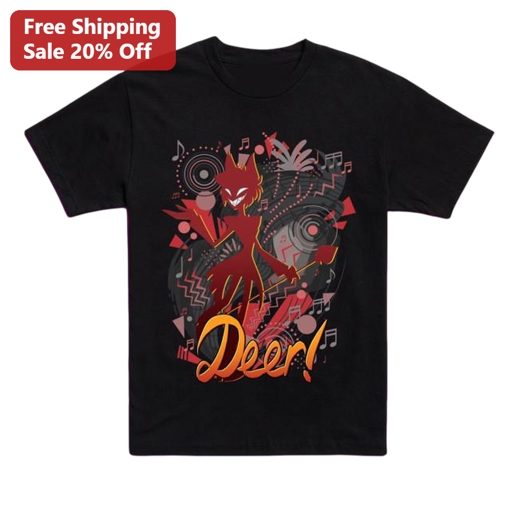 Alastor Deer Hazbin Hotel Radio Demon Fan Art Tee Shirt