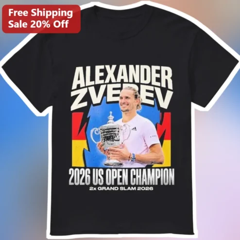 Alexander Zverev 2026 US Open Champion Tee German Tennis Star Grand Slam Winner Shirt