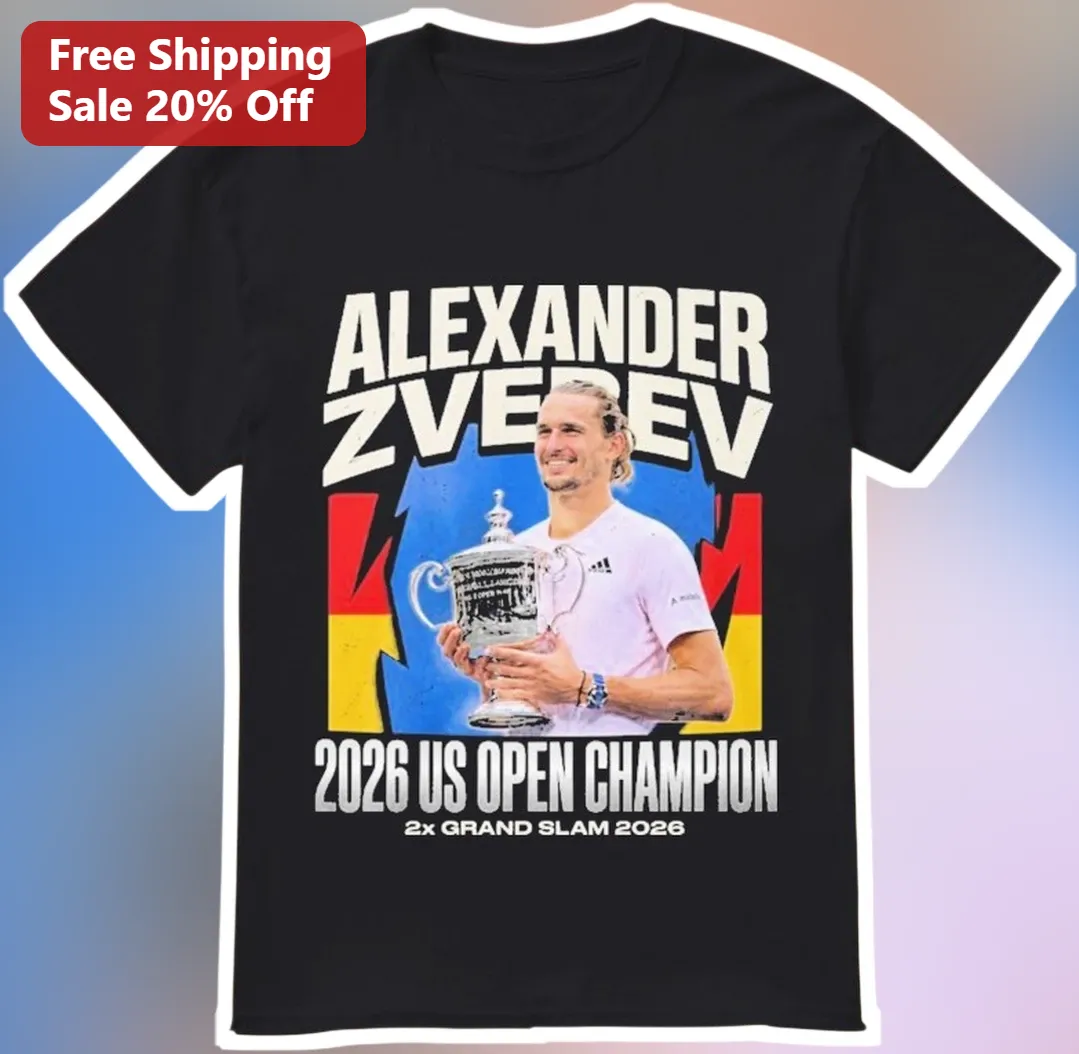 Alexander Zverev 2026 US Open Champion Tee German Tennis Star Grand Slam Winner Shirt