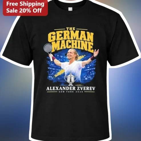 Alexander Zverev The German Machine Tennis Player Tee