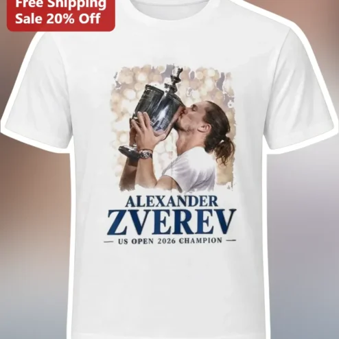 Alexander Zverev US Open 2026 Champion Tee Tennis Victory Gift