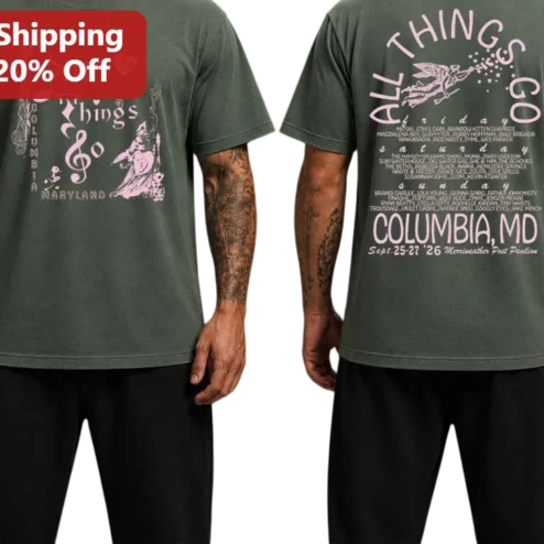 All Things Go Columbia Maryland '26 Merriweather Post Pavilion Music Festival Tee