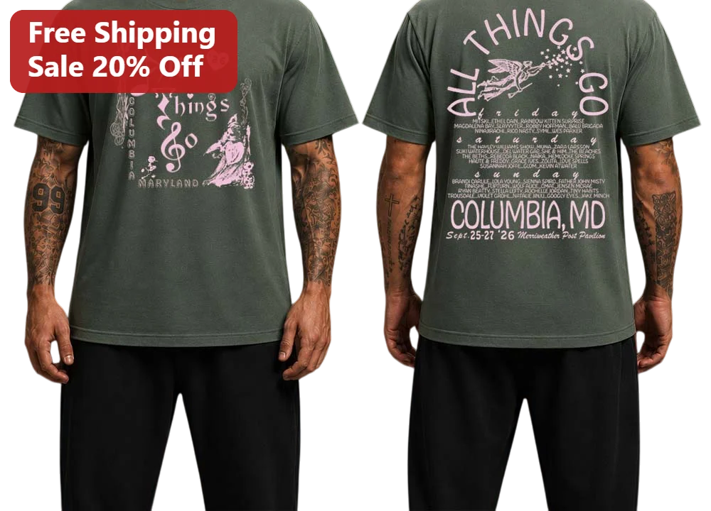 All Things Go Columbia Maryland '26 Merriweather Post Pavilion Music Festival Tee