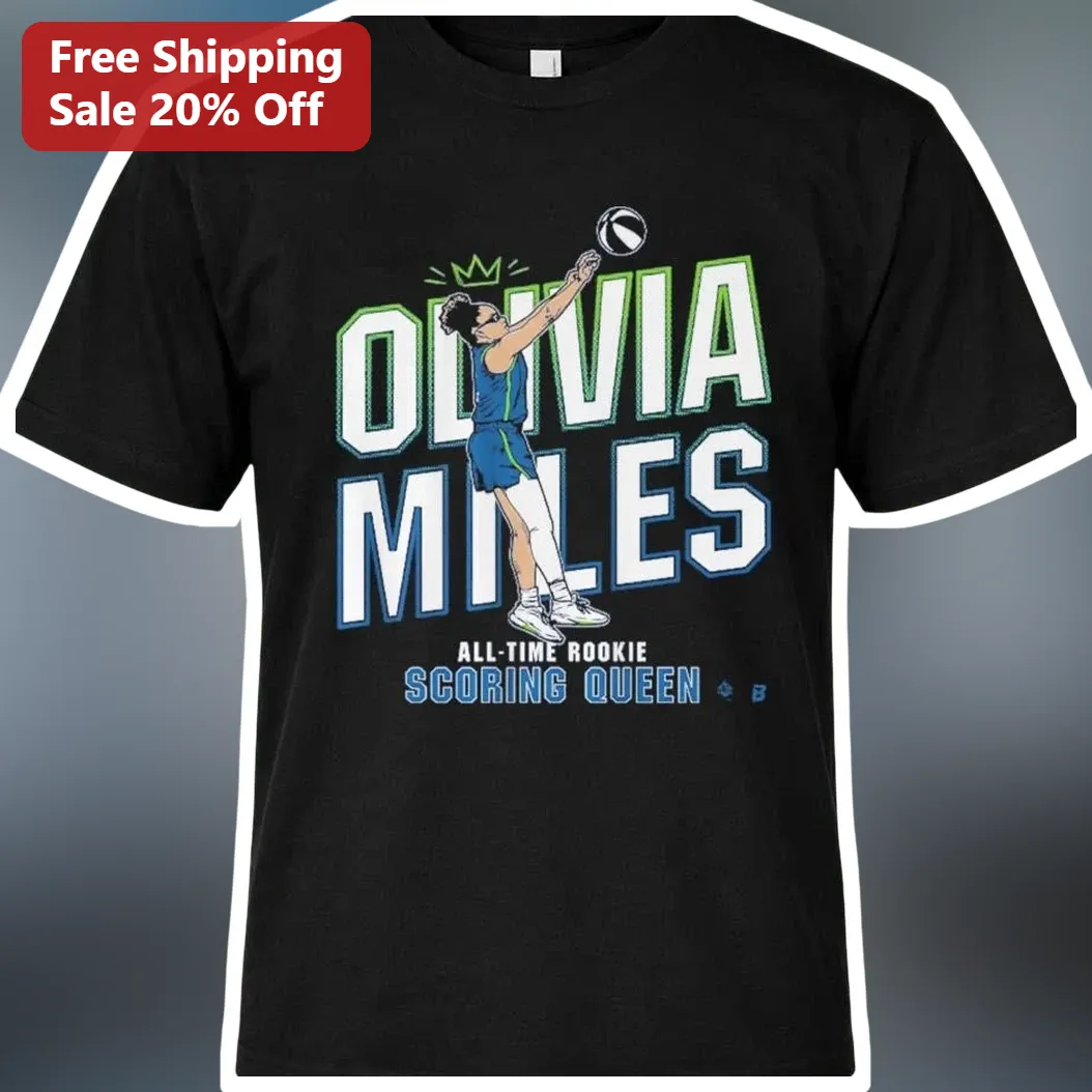 All-Time Rookie Scoring Queen Tee Olivia Miles WNBA Basketball Fan Gift