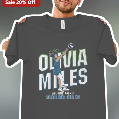 All-Time Rookie Scoring Queen WNBA Basketball Player Tee