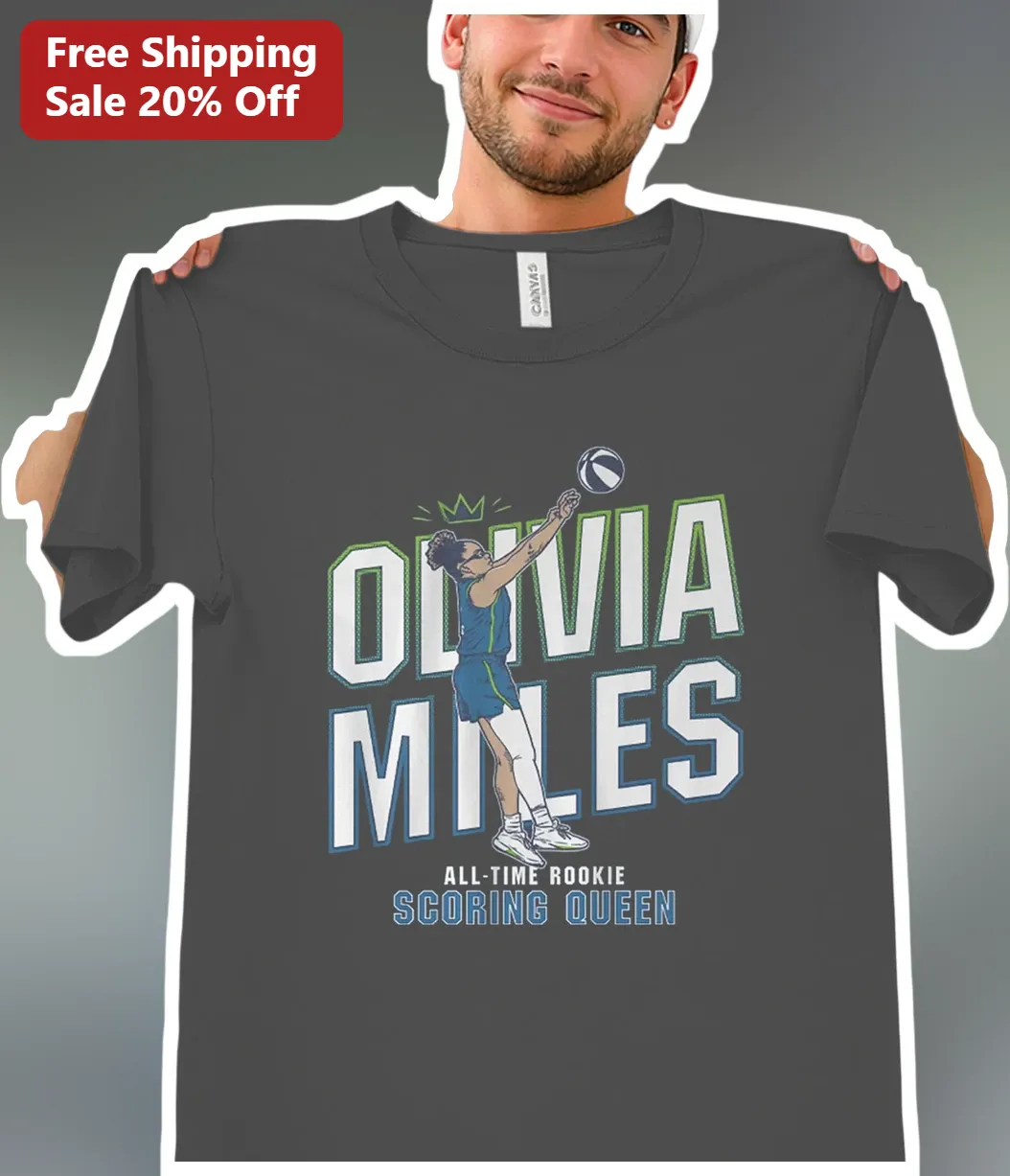 All-Time Rookie Scoring Queen WNBA Basketball Player Tee