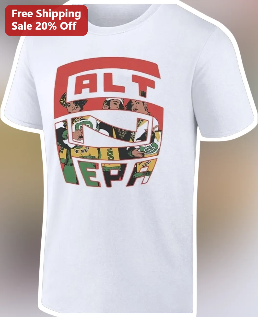 ALTEPA Tee FFXI Western Altepa Desert Map Graphic Shirt for Final Fantasy XI Fans