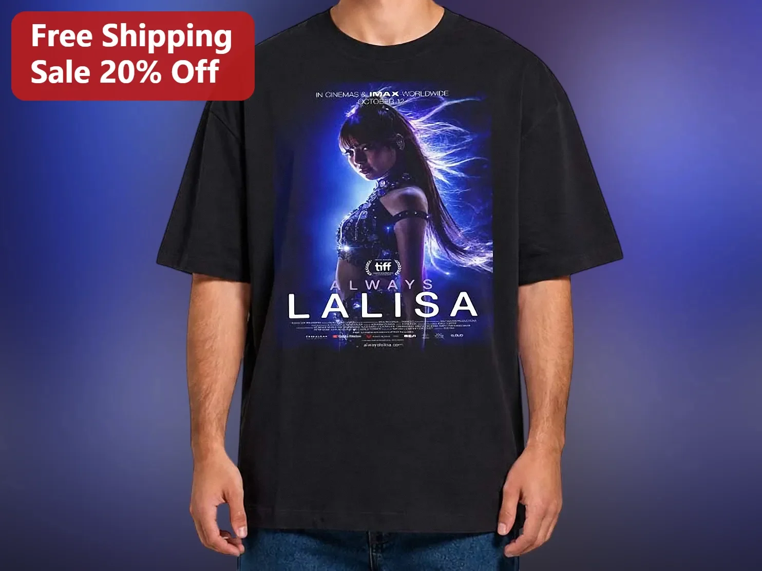 Always Lalisa Tee Lisa Manoban Kpop Fan Gift Black Oversized Graphic Shirt