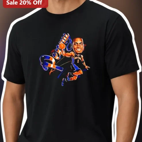 Amare Stoudemire Power Slam Dunk Basketball Graphic Tee for Knicks Fans