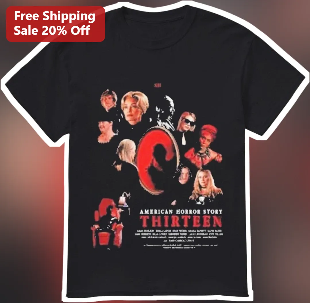 American Horror Story Thirteen Tee AHS Season 13 Cast Graphic Shirt for Horror Fans