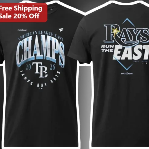 American League East Champs Run The East Graphic Tee for Baseball Fans