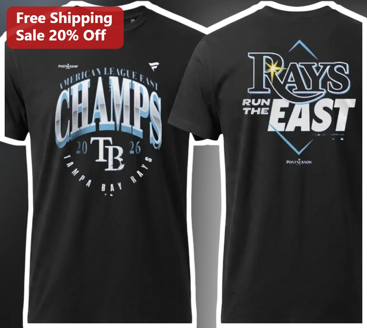 American League East Champs Run The East Graphic Tee for Baseball Fans available at our Chicago, Illinois warehouse