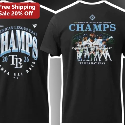 American League East Champs Tampa Bay Rays Tee Baseball Fan Apparel