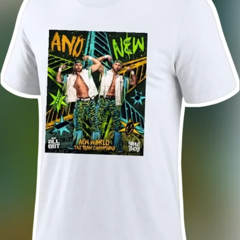 And New AEW World Tag Team Champions Young Bucks Tee