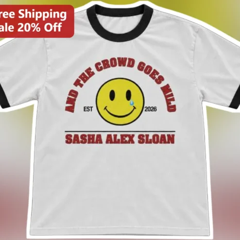 And The Crowd Goes Wild Ringer Tee Retro Sports Mom Gift