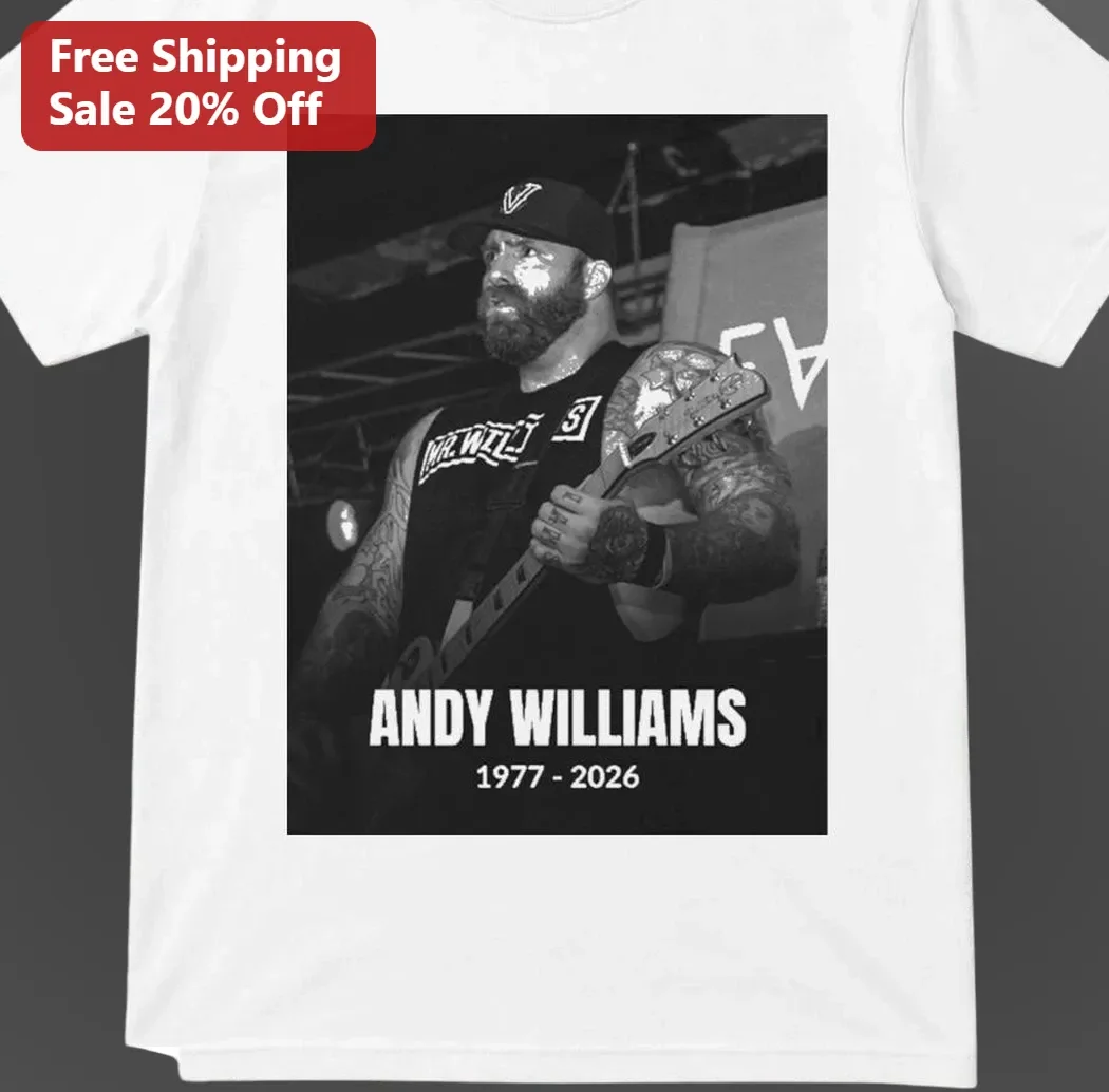Andy Williams Tribute Tee Memorial Shirt for Fans available at our Chicago, Illinois warehouse