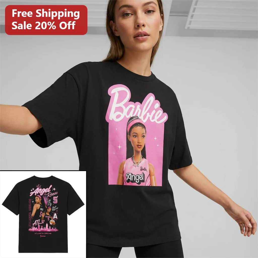Angel Reese Atlanta Dream Built Different Barbie Game Day Tee WNBA Basketball Fan Gift