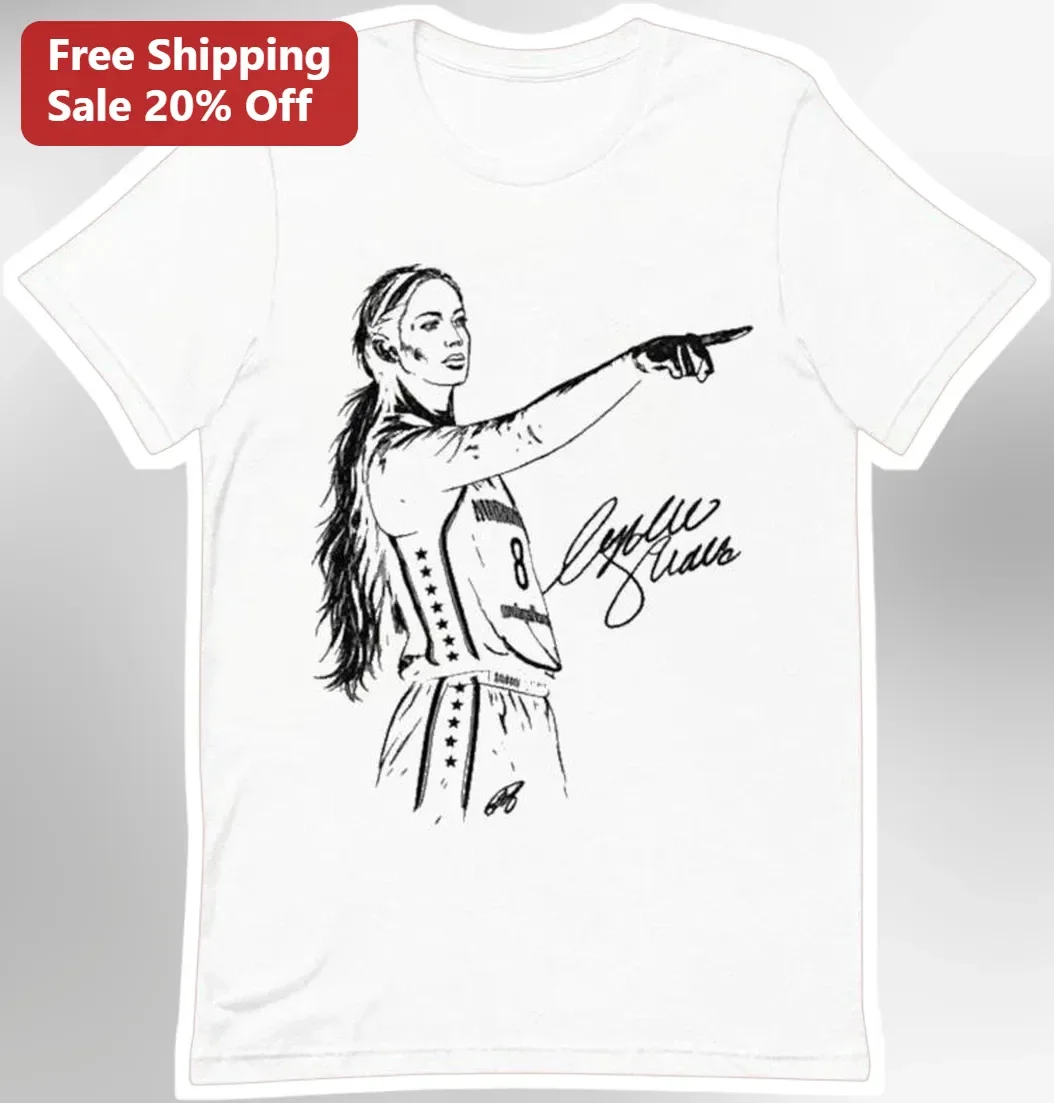 Angel Reese Tee Hand Drawn Basketball Player Portrait WNBA Fan Gift