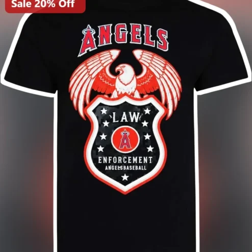 Angels Law Enforcement Night 2026 Los Angeles Angels Baseball Tee for Police Officers First Responders Gift