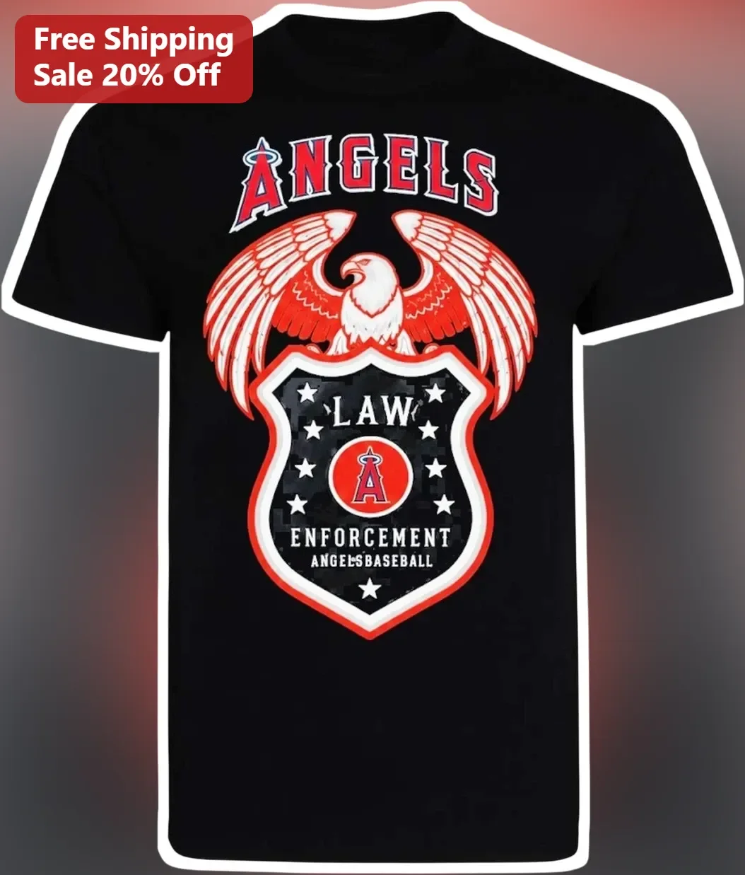 Angels Law Enforcement Night 2026 Los Angeles Angels Baseball Tee for Police Officers First Responders Gift