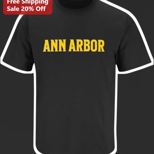 Ann Arbor Tee Michigan University of Michigan Alumni Student Local Pride Graphic T-Shirt