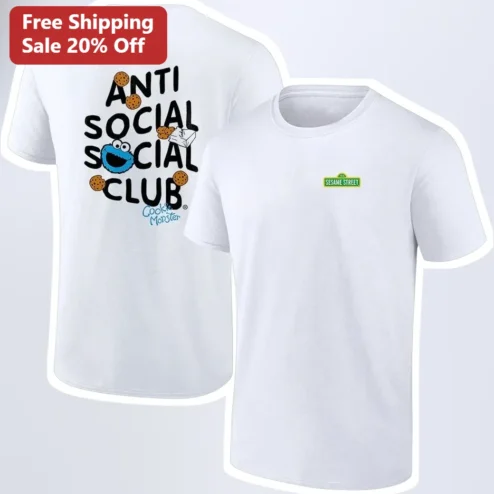 Anti Social Social Club Cookie Monster Sesame Street Graphic Tee