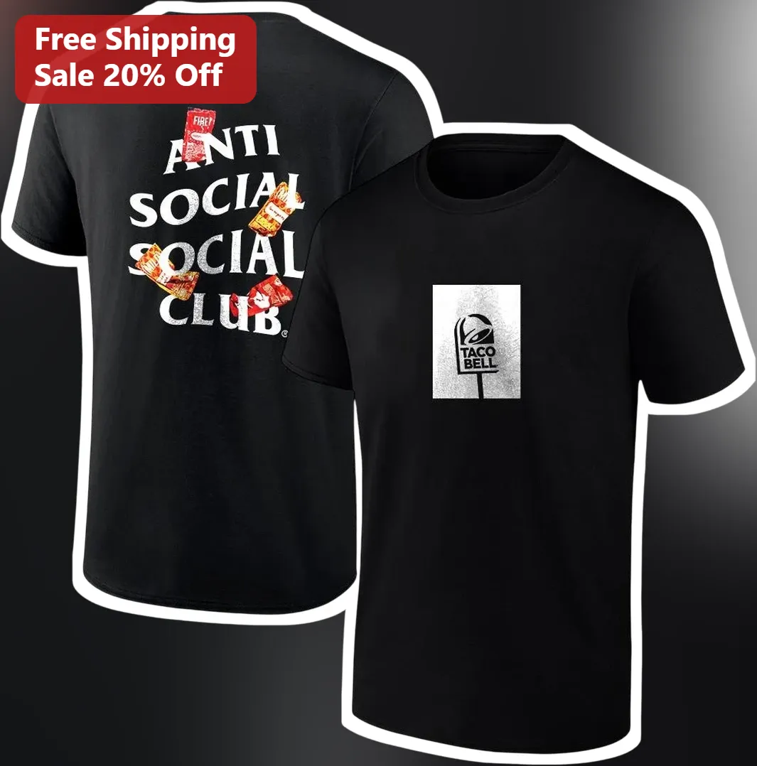 Anti Social Social Club Taco Bell Tee ASSC Collab Streetwear Graphic Shirt