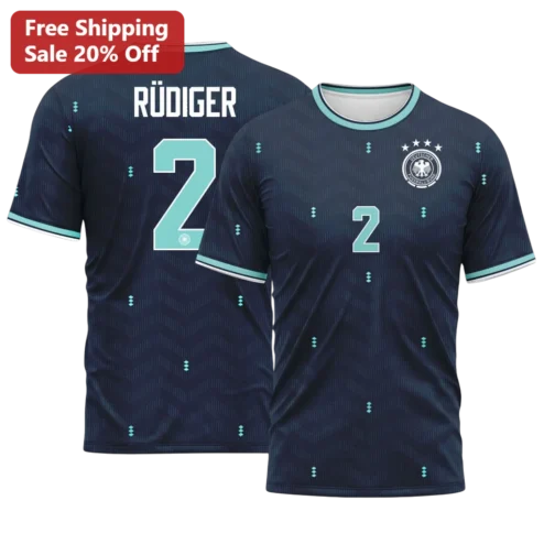 Antonio Rüdiger Germany National Team Jersey Navy Blue DFB Soccer Shirt