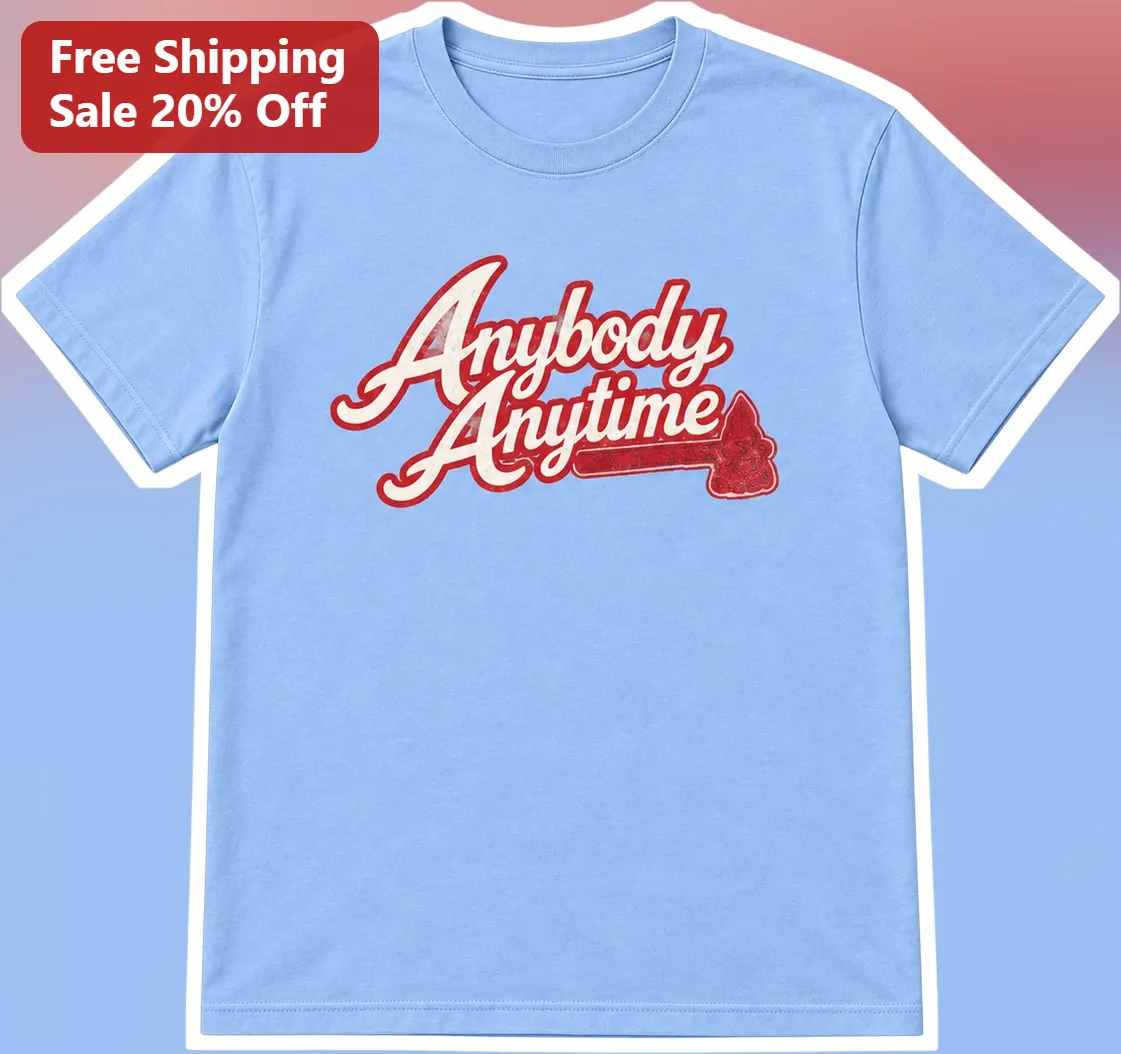 Anybody Anytime Retro Vintage Rock Graphic Tee for Men Women
