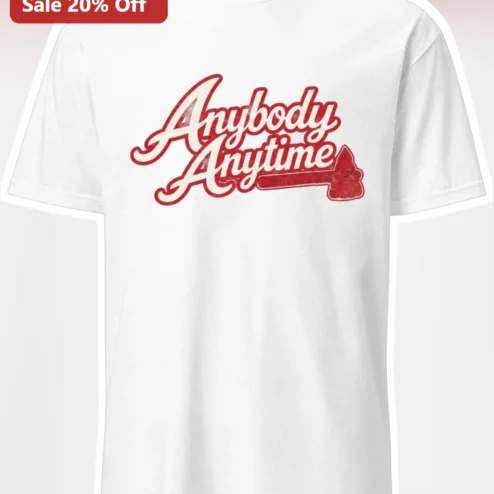 Anybody Anytime Vintage Script Graphic Tee It's Always Sunny In Philadelphia Fan Gift